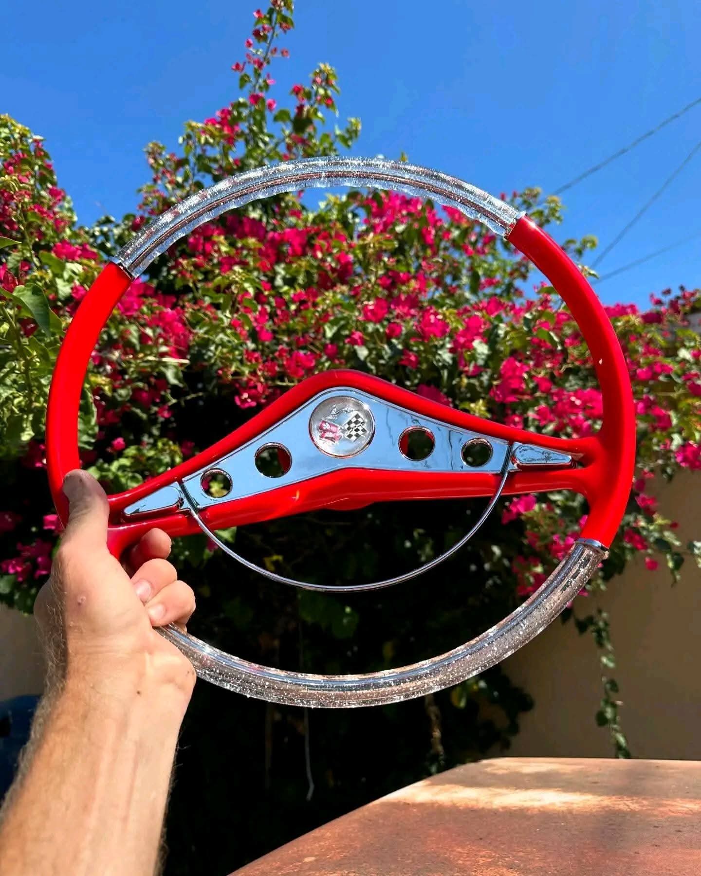 1959 Chevrolet Impala Red Steering Wheel